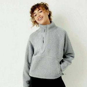 Women’s Small Grey Athletic Quarter Zip Jacket